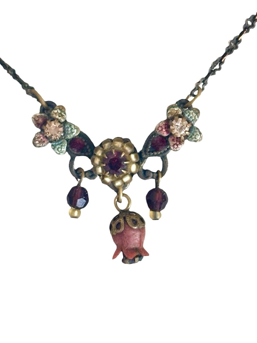 Michael Negrin Vintage Floral Necklace Pendant